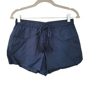 Andie The Graciosa Linen Blend Shorts Midnight Womens Size XS Chic Summer NWT